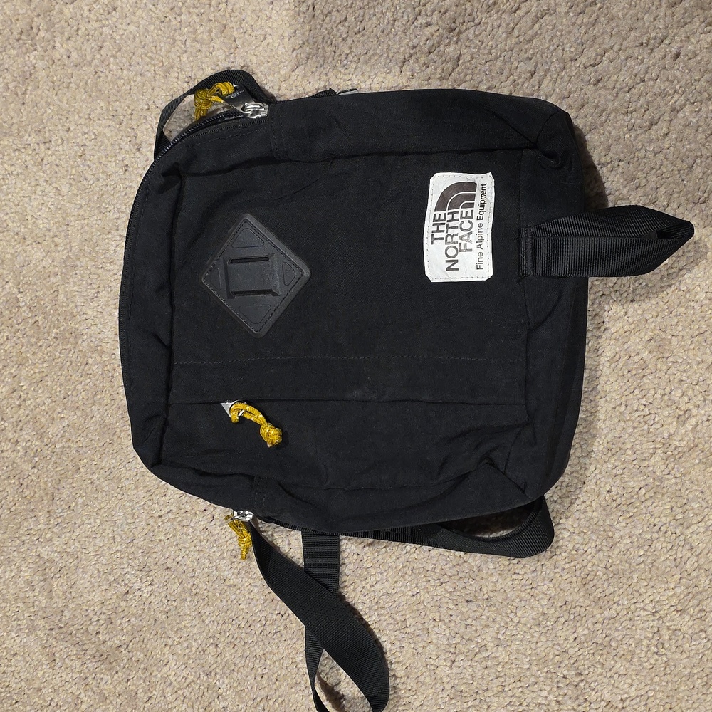 The North Face Black Crossbody with Yellow Accents